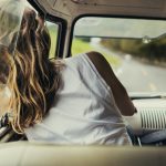 Diverse group of people enjoying a road trip and festival